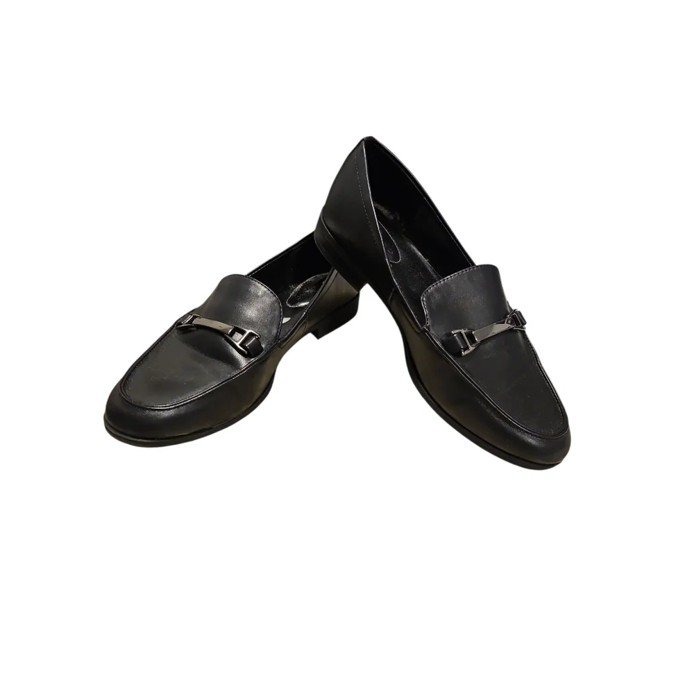 Bandolino Black Low Heel Slip-On Loafers - Picture 2 of 6